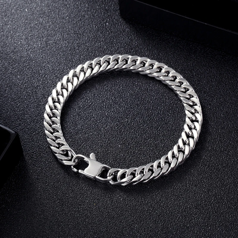 Будды Эстер браслеты серебряного цвета из нержавеющей стали КУБИНСКИЙ звено