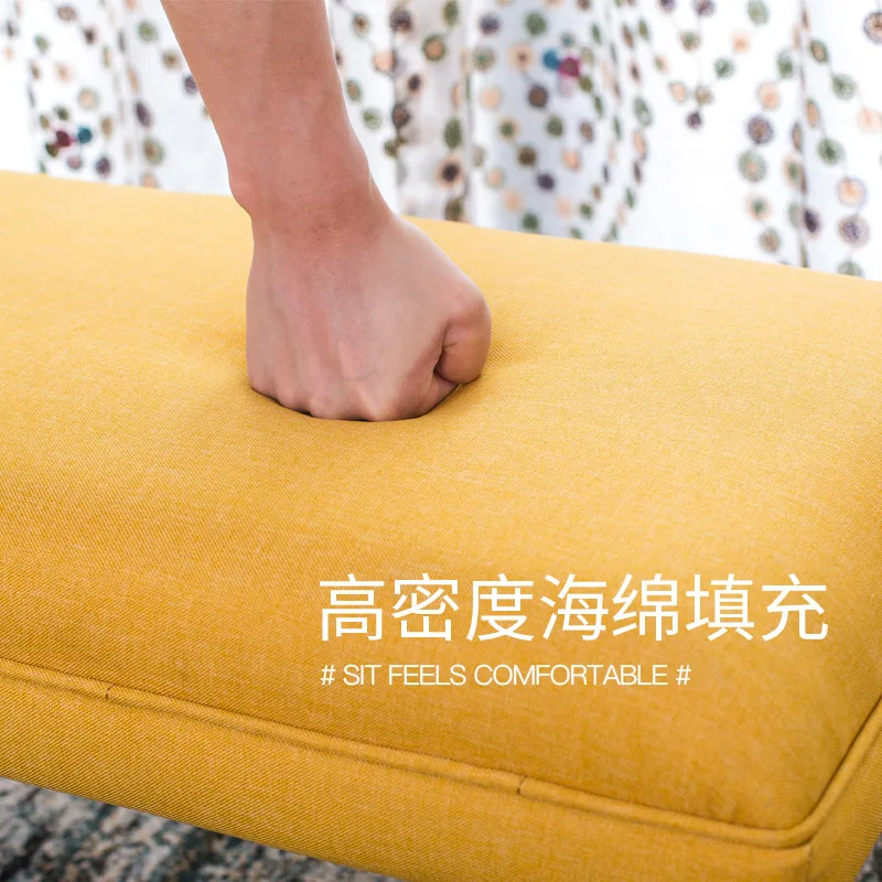 

Door To Change Shoes Stool Nordic Simple Bench Dressing Stool Bed End Low Clothing Store Shoes Stool Fabric Sofa Plastic Chairs