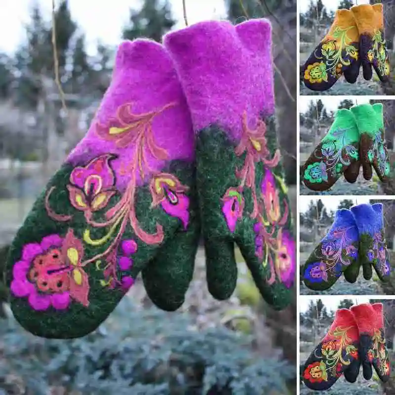 

Winter Women Warm Boots 2020 Autumn Fashion Glove Leather Christmas Gloves Mitten Outdoor Lady Gift Mittens J5B8