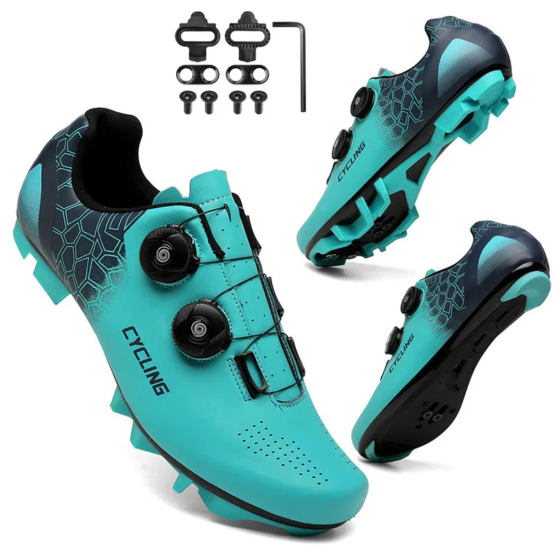 

Men's Road Cycling Shoes MTB Breathable Self-Locking Mountain Bike Shoes Women SPD/SPD-SL Cleats Racing Speed Bicycle Sneakers
