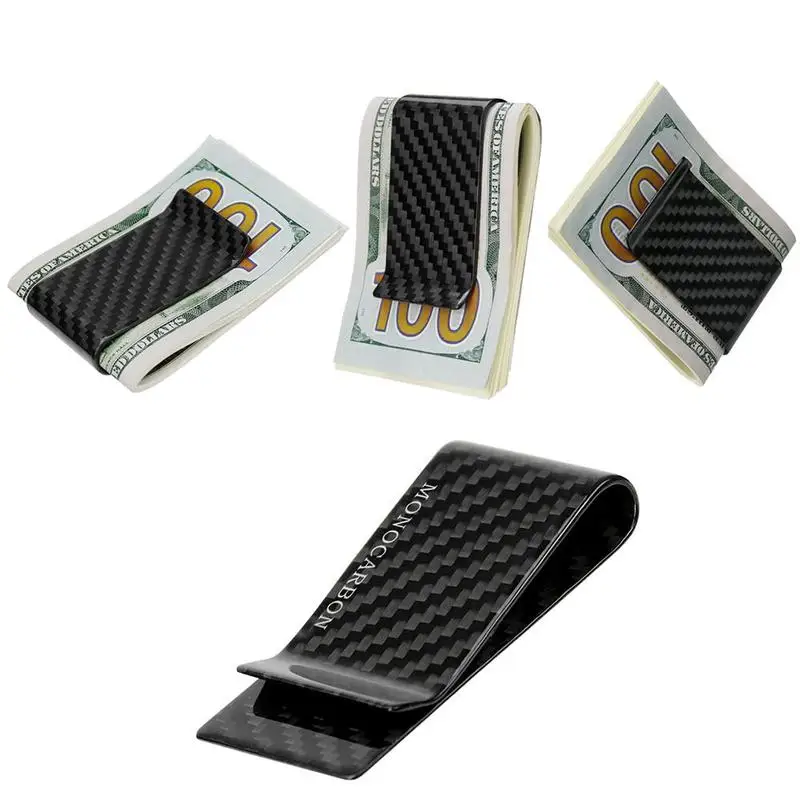 Зажимы для денег из углеродного волокна папка в полоску с принтом денежный зажим