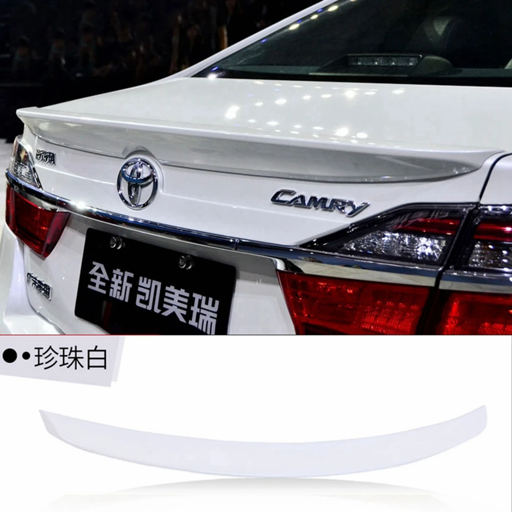 MONTFORD For Toyota Camry 2012 2013 2014 2015 ABS Plastic Unpainted Primer Color Rear Roof Trunk Boot Wing Spoiler Car Styling