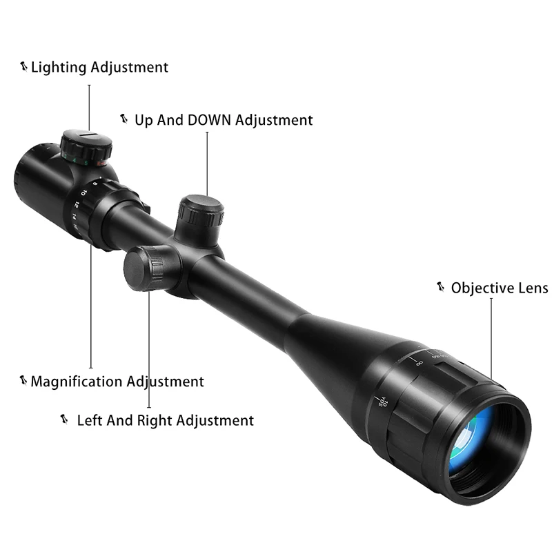 B BESTSIGHT тактический прицел 6-24X50 AOE красный зеленый с подсветкой Crosshair прицел оптический прицел охотничьи прицелы