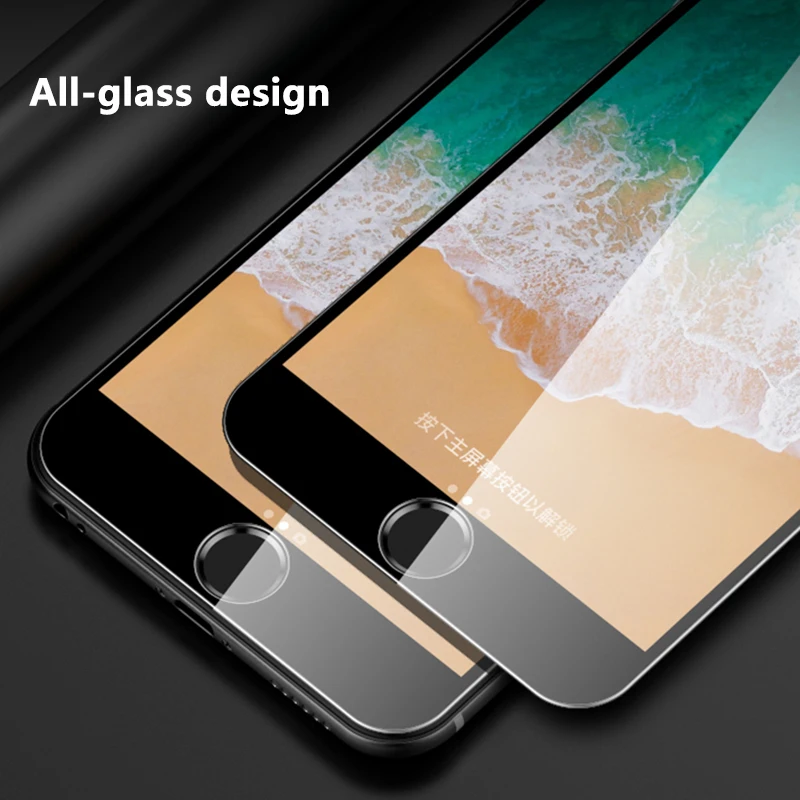 Для iphone 12 mini 12Pro Max 11 XR XS X 5 5S SE 6 6S 7 8plus полное покрытие Закаленное стекло Защитная