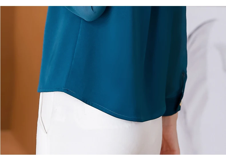 

Long Sleeve Embroidery Chiffon Blouse Shirt Blouse Women Blusas Mujer De Moda 2021 Turn Down Collar Blouse Women Tops Blusa E262