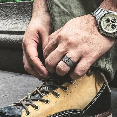 Onlysda панк готический Титан Нержавеющая сталь антикварное простое кольцо с