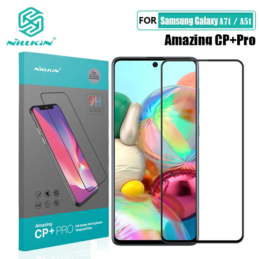 Закаленное стекло для Samsung Galaxy A01 A11 A21 A21S A31 A41 A51 A52 A72 A32 4G/5G Nillkin CP+Pro полностью
