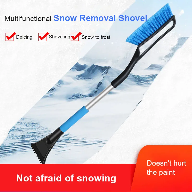 

Car Winter Snow Removal Shovel Windshield Ice Scraper Breaker Quick Cleaning Glass Defrosting Brush Auto Maintenance Accessories