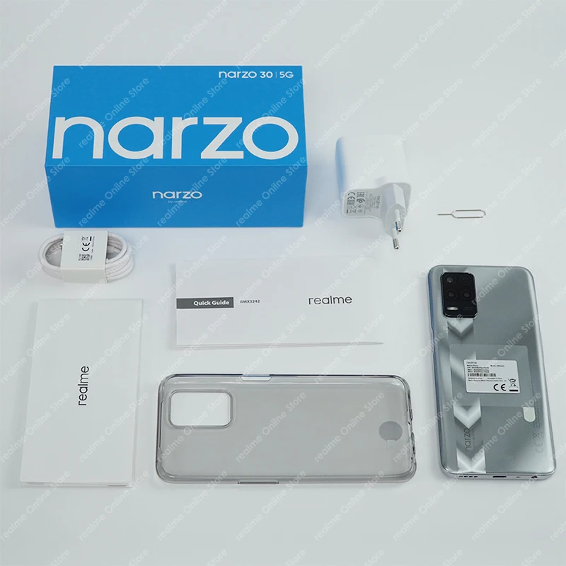 

realme Narzo 30 5G Premiere Global Version 4GB 128GB 48MP Triple Nightscape Camera 90Hz Display Dimensity700 5000mAh Battery NFC