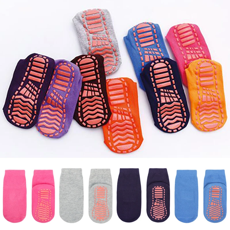 

Autumn Winter Spring Summer Breathable Non-slip Floor Socks Boy Girl Socks Home Baby Kids Socks Cotton Candy Color Ankle Socks