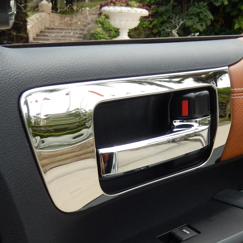 Хромированные накладки на внутренние ручки открывания дверей из нержавеющей