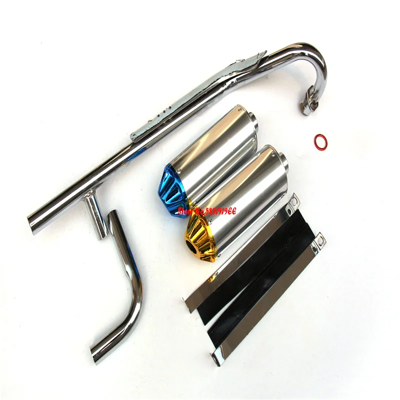 

for Apollo dual exhaust pipe bullet off-road motorcycle muffler dirt pit bike 50cc 70cc 90cc 110cc 125cc accessories