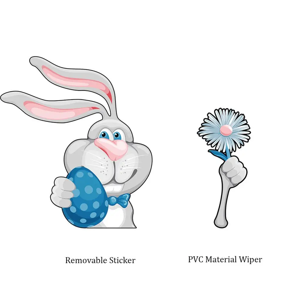 Наклейка на заднее лобовое стекло автомобиля для заднего дворника Пасхальный