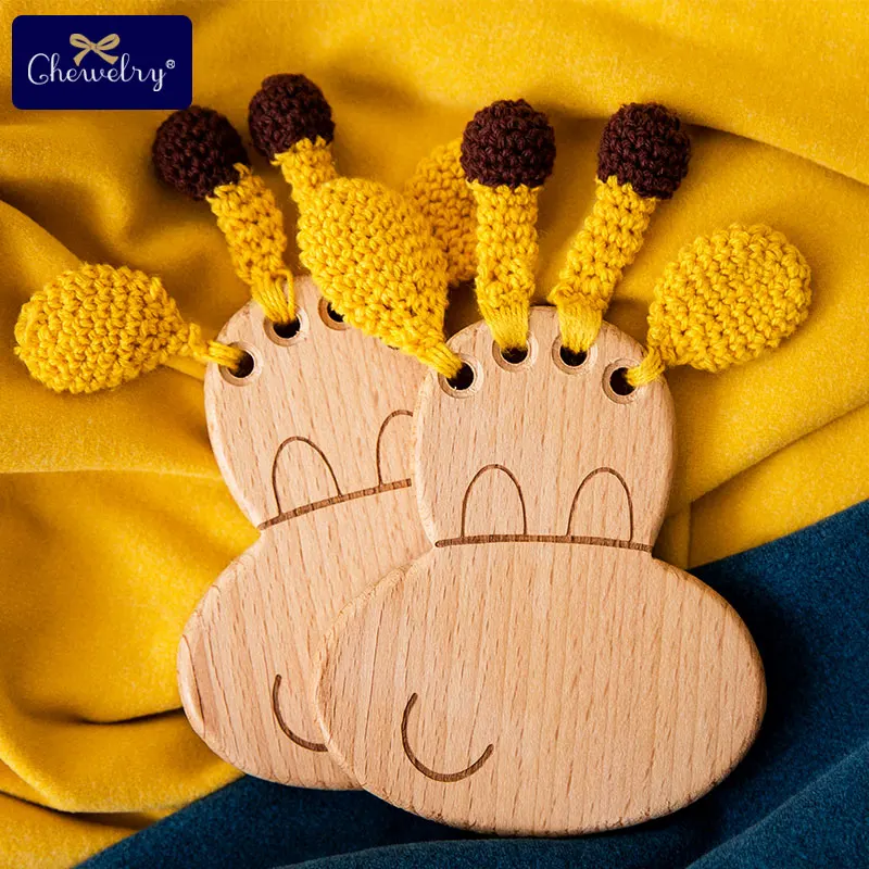 1 предмет детские игрушки животные крючком деревянный деревянная погремушка