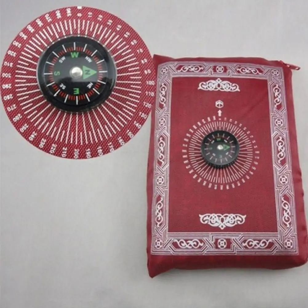 

Muslim Prayer Rug New Waterproof Muslim Travel Pocket E2X8 Prayer Mat Compass with D9E5