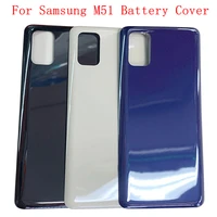 battery cover rear door back case housing for samsung m51 m515f battery cover with camera frame logo replacement parts