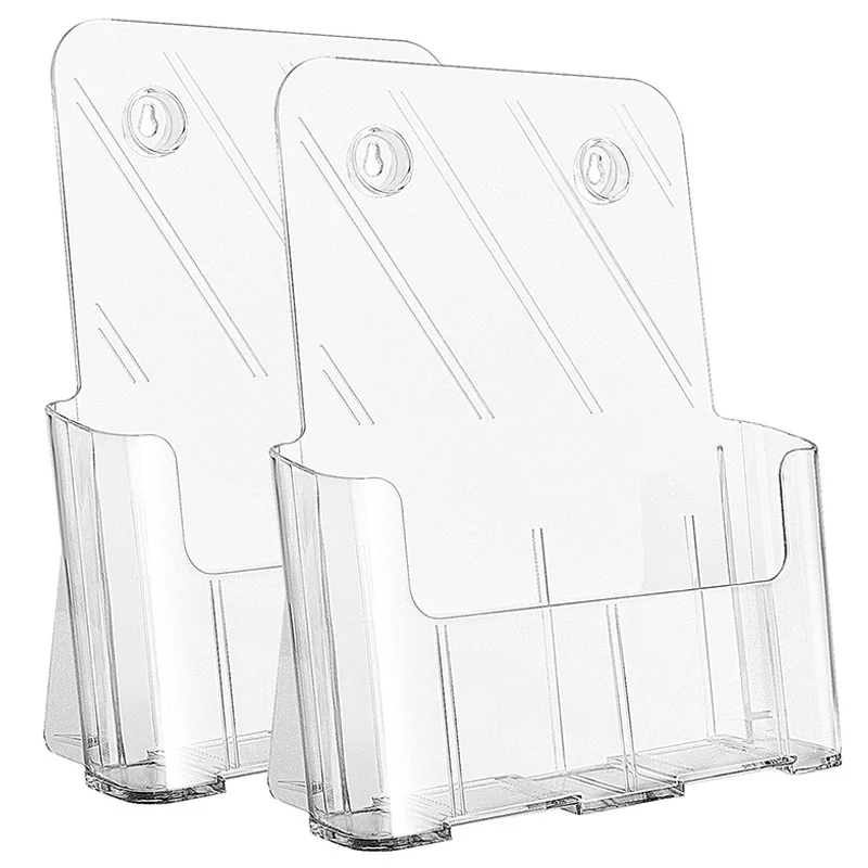 

Brochure Holder 9.3 X 11 Inches Plastic Literature Holders Clear Flyer Holder Rack Card Holder, azine, Pamphlet, Booklet Disp