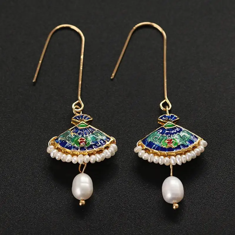 Женские серьги подвески с пресноводным жемчугом|Серьги-подвески| |