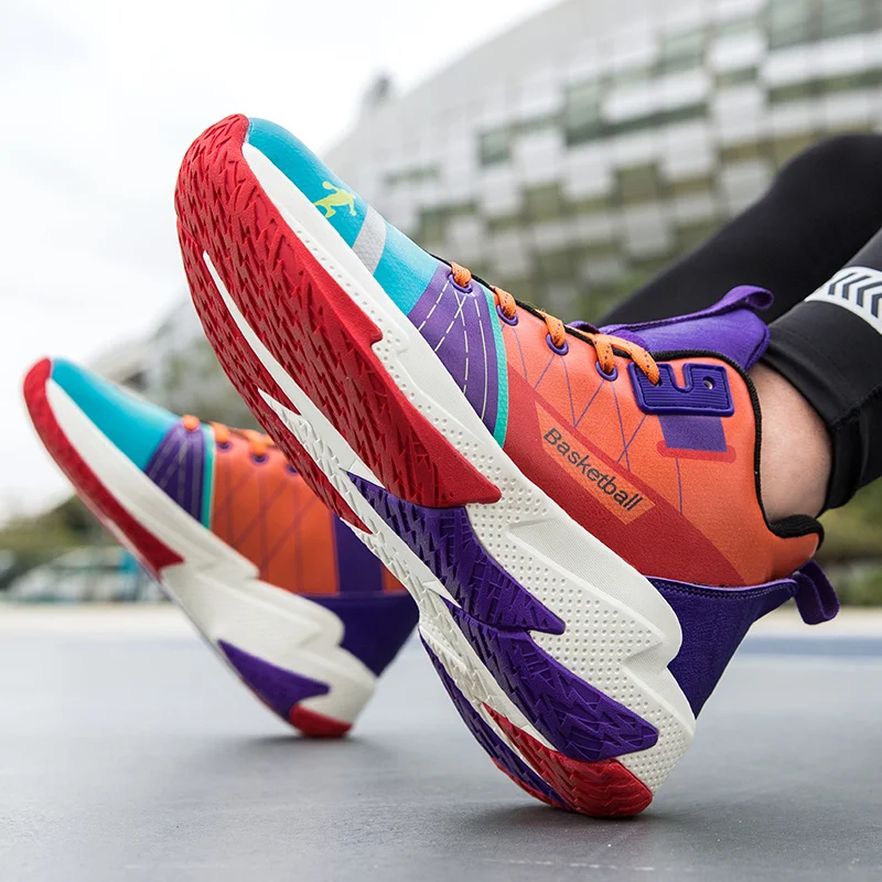 

Profession Trainers Basketball Shoes Man Original Athletic Mens Shoes Women Non slip Rebound Basketball High top Sports Sneakers