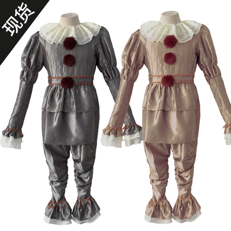 Movie Pennywise Adult Children Clown Joker Cosplay Suit Halloween Party Costume for Men Women | Тематическая одежда и