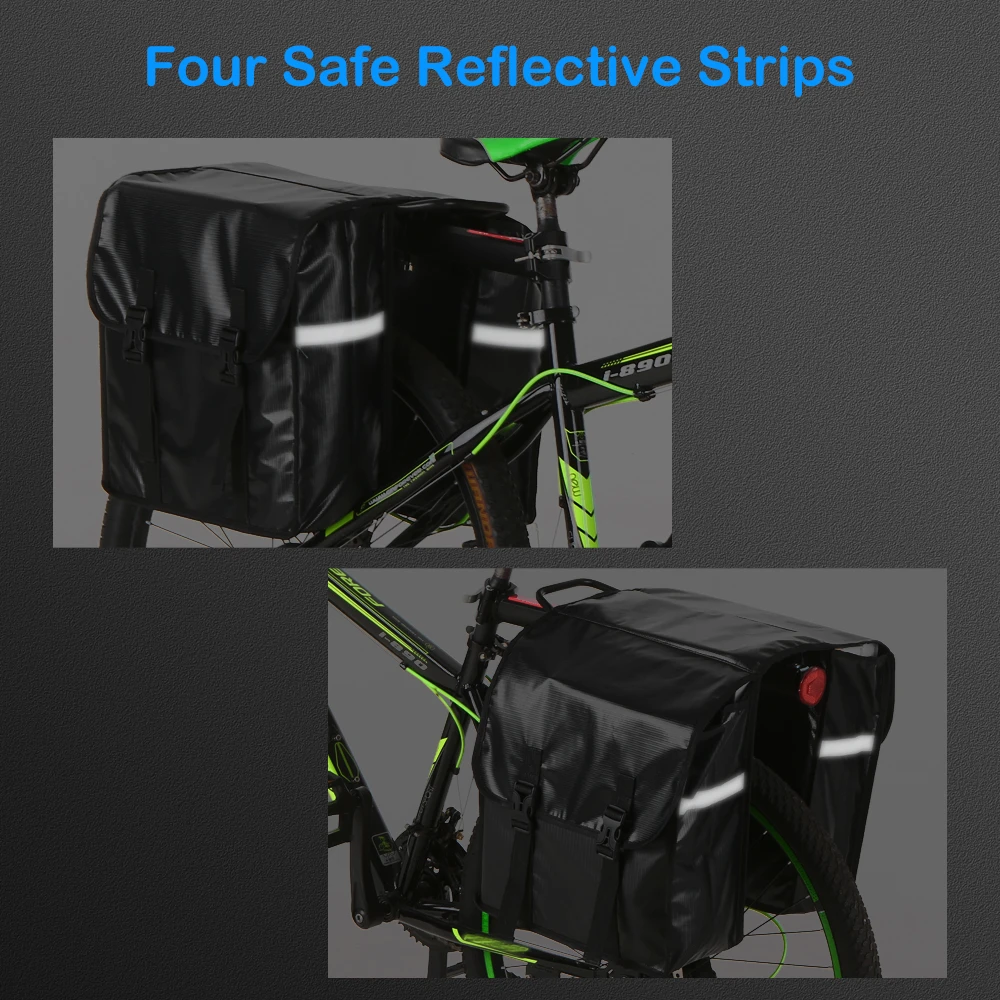 Водонепроницаемость 28L велосипедная сумка панниры двухсторонняя задняя стойка