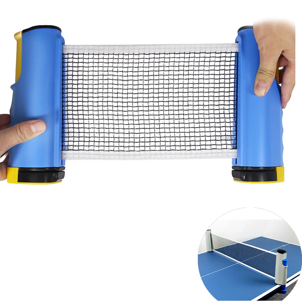 Портативная сетка для настольного тенниса выдвижная прочная сетчатая стойка