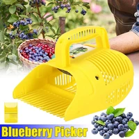 plastic berry pickers fruit harvester picking tool fruit picker strong plastic yellow fruit picker basket head portable fast