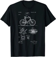 vintage patent print 1900 bicycle cycling t shirt funny vintage gift for men