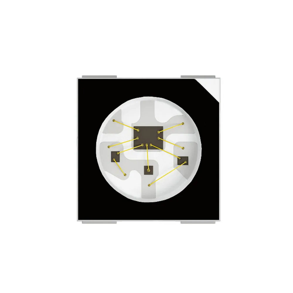 10-1000 шт. DC5V WS2812B RGB светодиодный чип 5050SMD черный/белый PCB WS2812 индивидуально