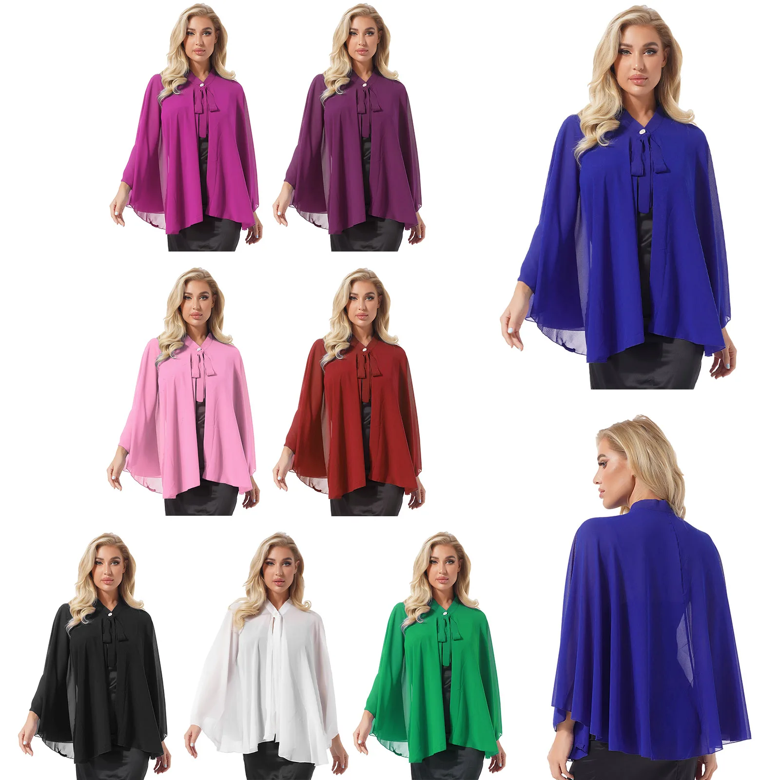 Женский винтажный кардиган тонкое пальто шифоновая накидка на шнуровке с бантом