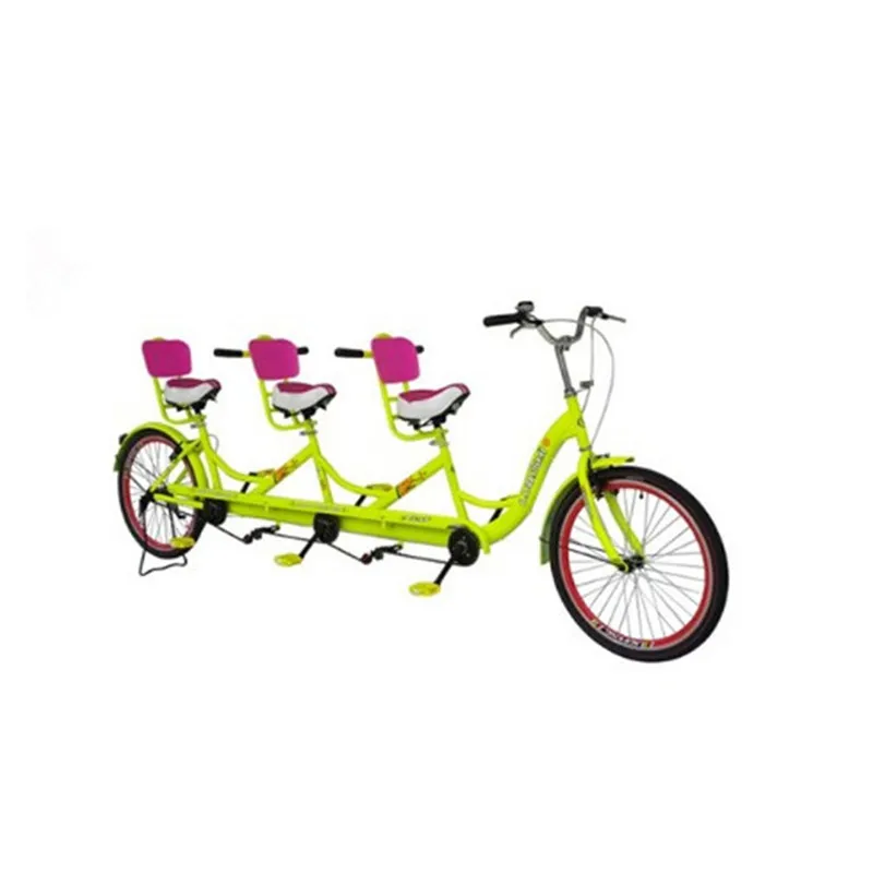 2pcs/lot Pedal Three Person Lovers Surrey Bikes Adult Tourist Road Tandem Sightseeing Bicycle | Бытовая техника