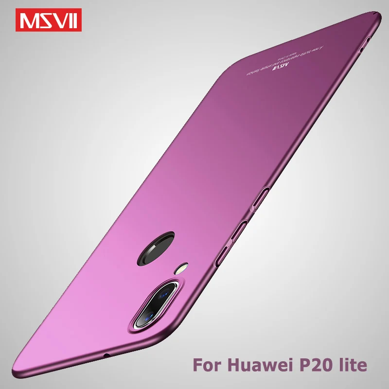P20 Lite чехол Msvii тонкий матовый для Huawei Pro Plus Чехол Жесткий ПК задняя крышка P 20 чехлы
