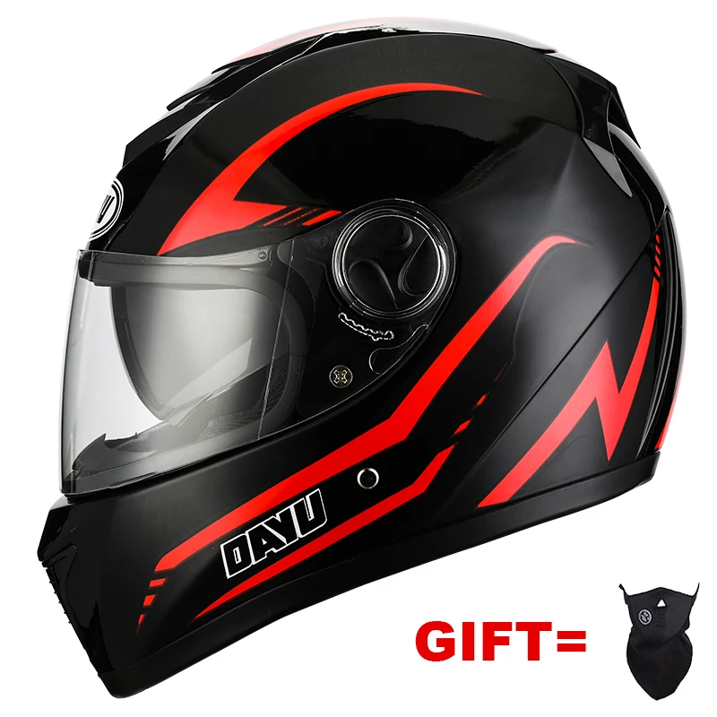 

Free Shipping Full Face Motorcycle Helmet With Dual Lens Casco Moto Double Sun Lens Visors For Adults
