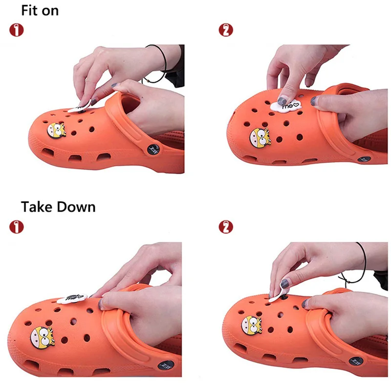 Crocs Подвески Аниме Narutos Женская обувь украшение из ПВХ детские заколки аксессуары