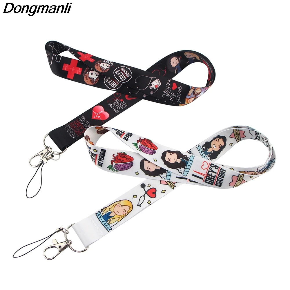 

P5046 Medical Grey's Anatomy Doctor Nurse Lanyard Car Key Chain ID Card Pass Accessories Badge Key Ring Holder Jewelry Gifts