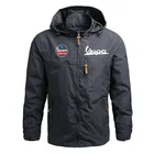 Мужские модные удобные повседневные куртки Vespa с принтом логотипа на молнии в индивидуальном стиле для фитнеса ветрозащитные стильные куртки