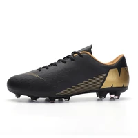 mens sliver black high ankle agfg sole outdoor cleats football boots shoes soccer cleats women soccer cleats training football