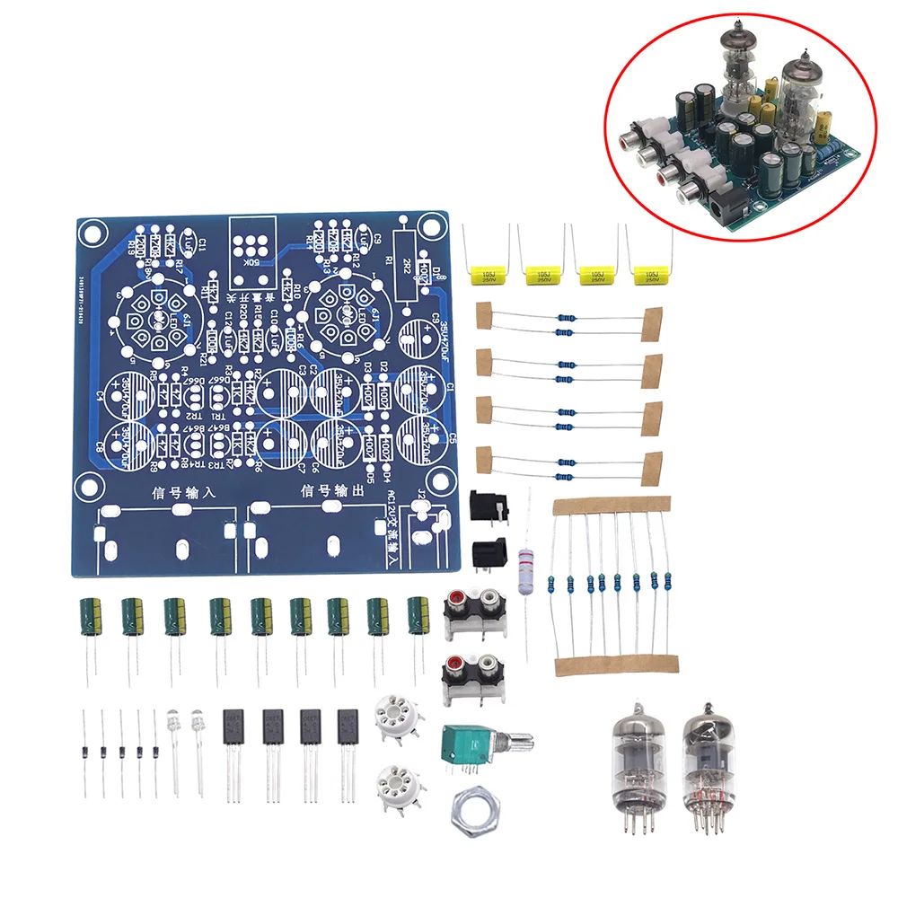 Трубчатые усилители аудиоплата усилитель предварительный аудиомикшер 6J1 клапан