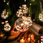 Новинка, светодиодная гирлянда-занавеска, светильник вой шар, Санта-Клаус, Рождество, новогодние и рождественские украшения для дома, украшение для рождественской елки, Рождество 2021, новый год 2022,декор для дома