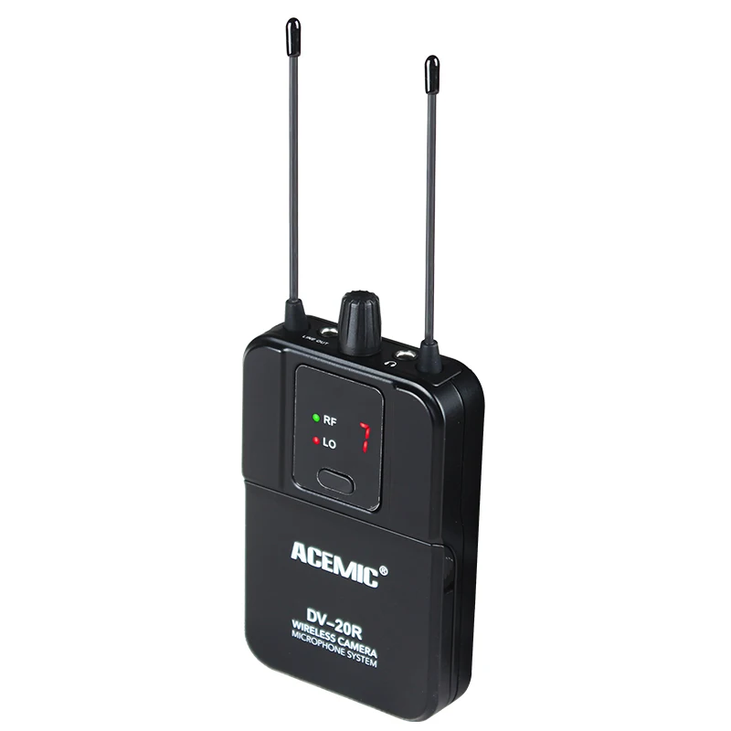 Acemic DV-20 беспроводной lavalier микрофон DV камера система цифровой ID код 40 выбираемых