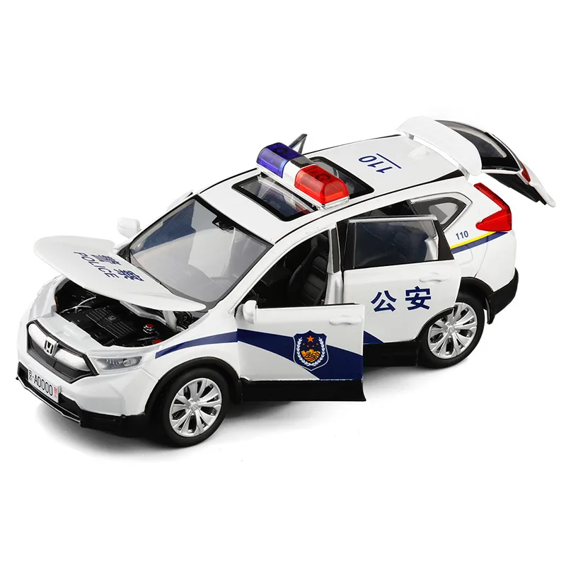 Реалистичная сирена в масштабе 1:32 Honda CRV полицейский автомобиль живой голос 6