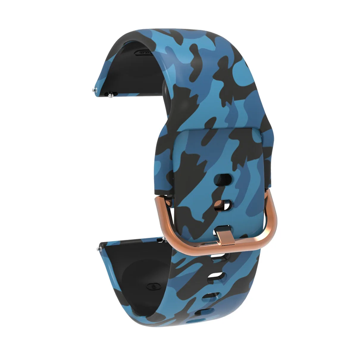 Camouflage blue Силиконовый ремешок для часов amazfit ремешок Bip Band 20 мм ремешок galaxy Watch active/Garmin vivoactive 3 - Цвет ремешка: Camouflage blue