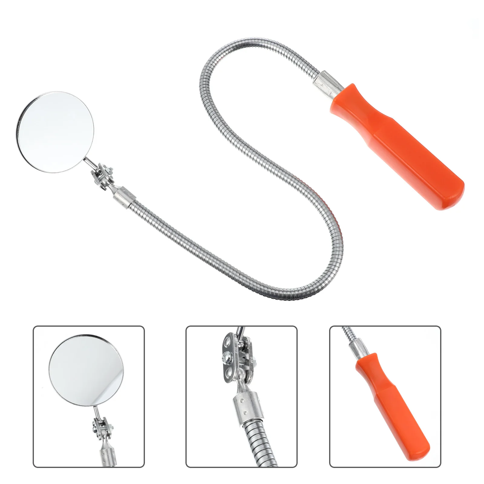 

1 шт. автомобильное круглое длинное зеркало для проверки для дополнительного обзора звукоснимателя с мертвым углом