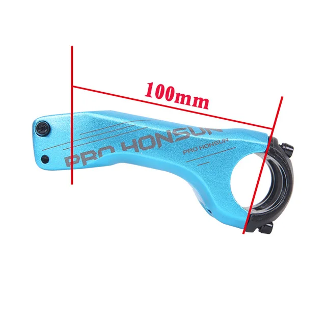 Blue 100MM PROHONSUN сплав Материал MTB Руль Riser 31,8 ручка клип Диаметр-17 ° градусов 80/100 мм горный велосипед стволовых F - Цвет: Blue 100MM
