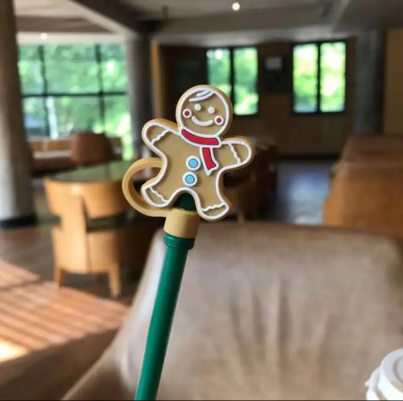 Креативная силиконовая соломенная заглушка многоразовая Пылезащитная