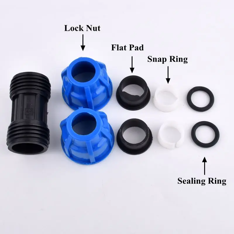 Прямой быстроразъемный соединитель PE для сельского хозяйства теплицы садовых