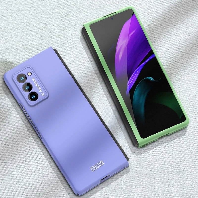 pc silicone phone bag case for samsung galaxy z fold 2 case silicon smartphone accessories ultra thin shockproof bumper case free global shipping