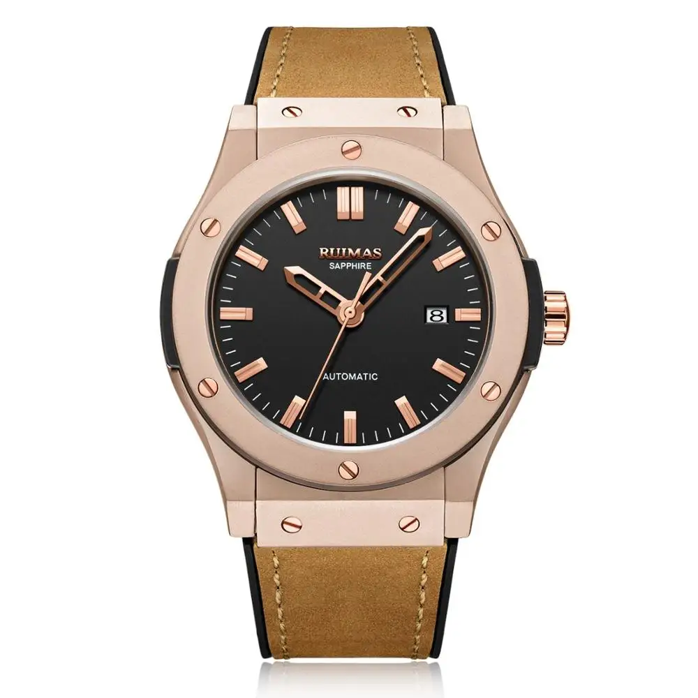 Мужские модные повседневные ЧАСЫ Hublo автоматические механические часы Reloj Hombre