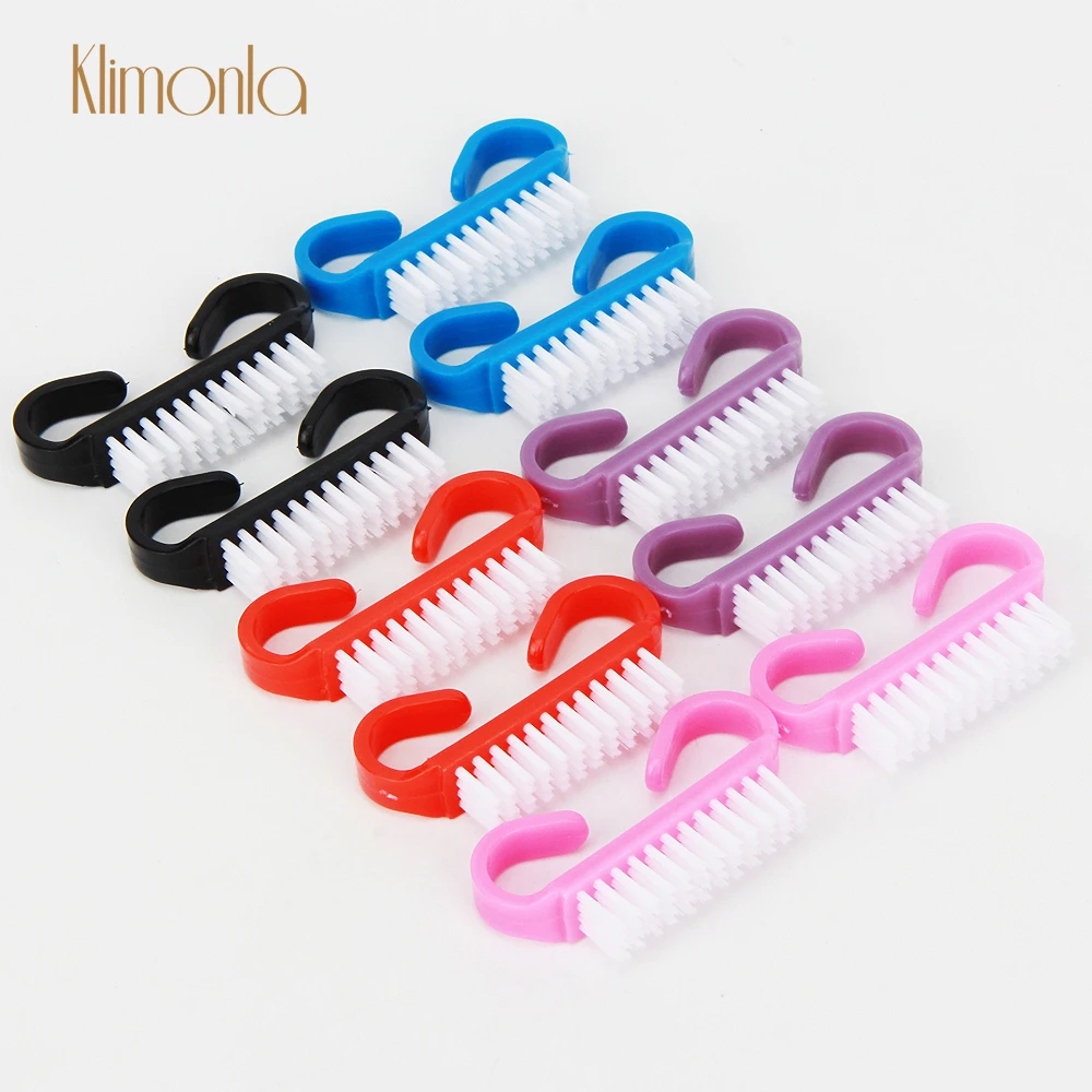 

Щетка для чистки ногтей, 50 шт./компл., Черная/Розовая/фиолетовая/синяя/красная, мягкая, для удаления пыли, акриловая, для педикюра