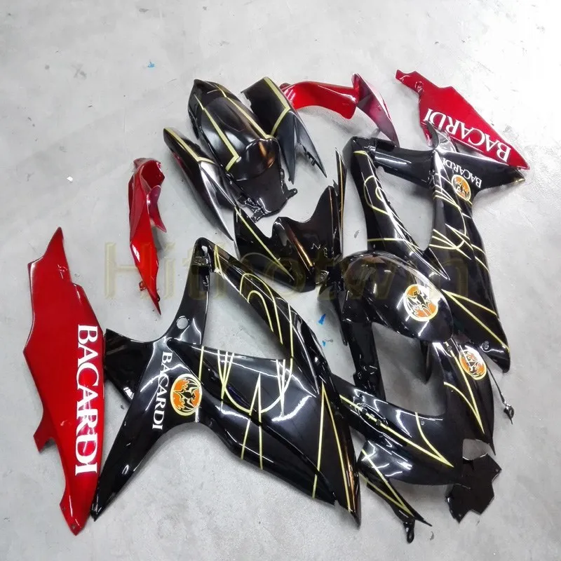 Пользовательские мотоцикла тюнинг-пакет для GSX-R600 R750 K8 2008 2009 2010 GSXR750/600 Обтекатели +